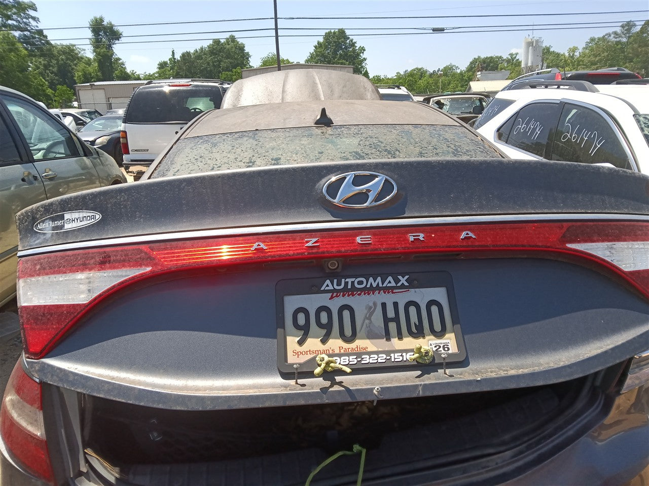 2012 2013 2014 2015 Hyundai Azera Tail Light Lamp Assembly lid mounted center