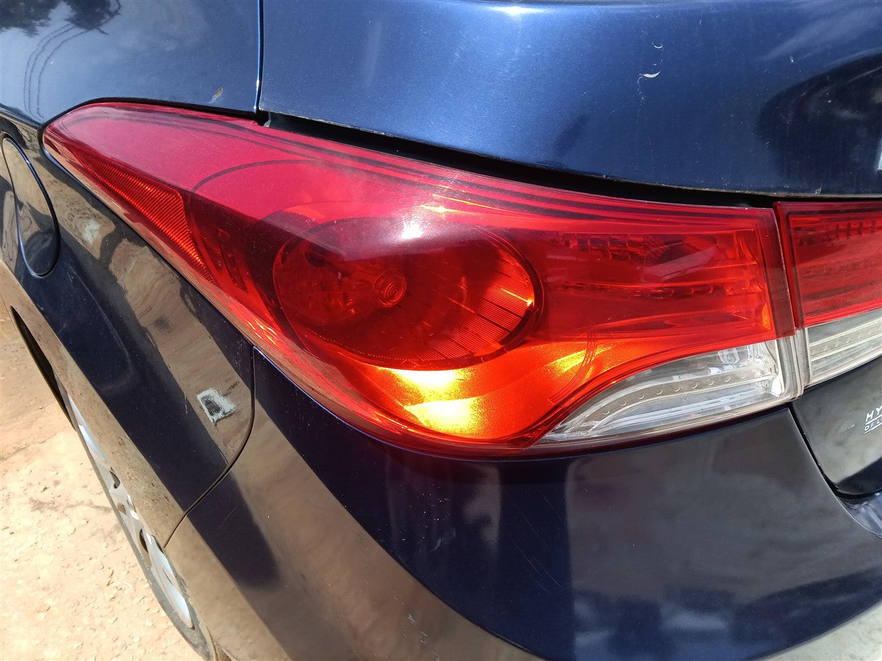2011 2012 2013 Hyundai Elantra Driver Side Left Tail Light Lamp Assembly Sdn quarter panel mounted US built L