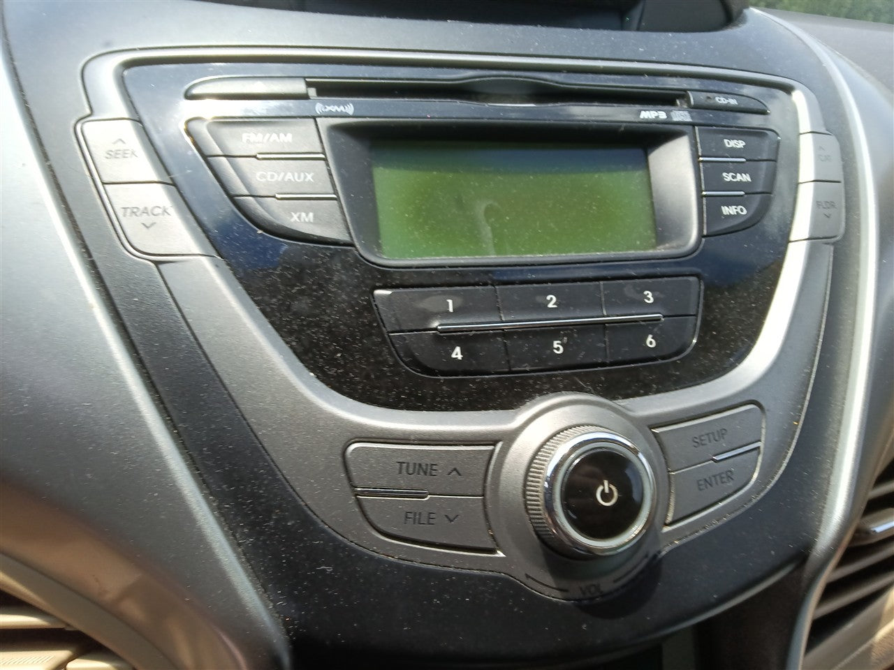 2011 2012 2013 Hyundai Elantra Radio Stereo Audio Head Unit receiver AM FM CD MP3 ID 961703X100