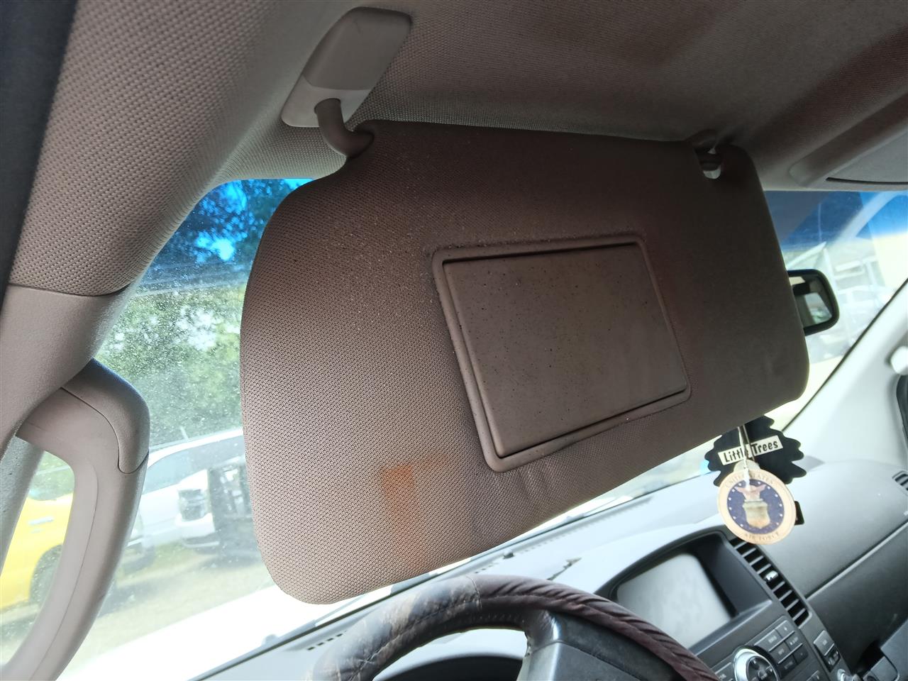 2005 thru 2012 Nissan Pathfinder Driver Side Left Sun Visor with illumination 4x2 L