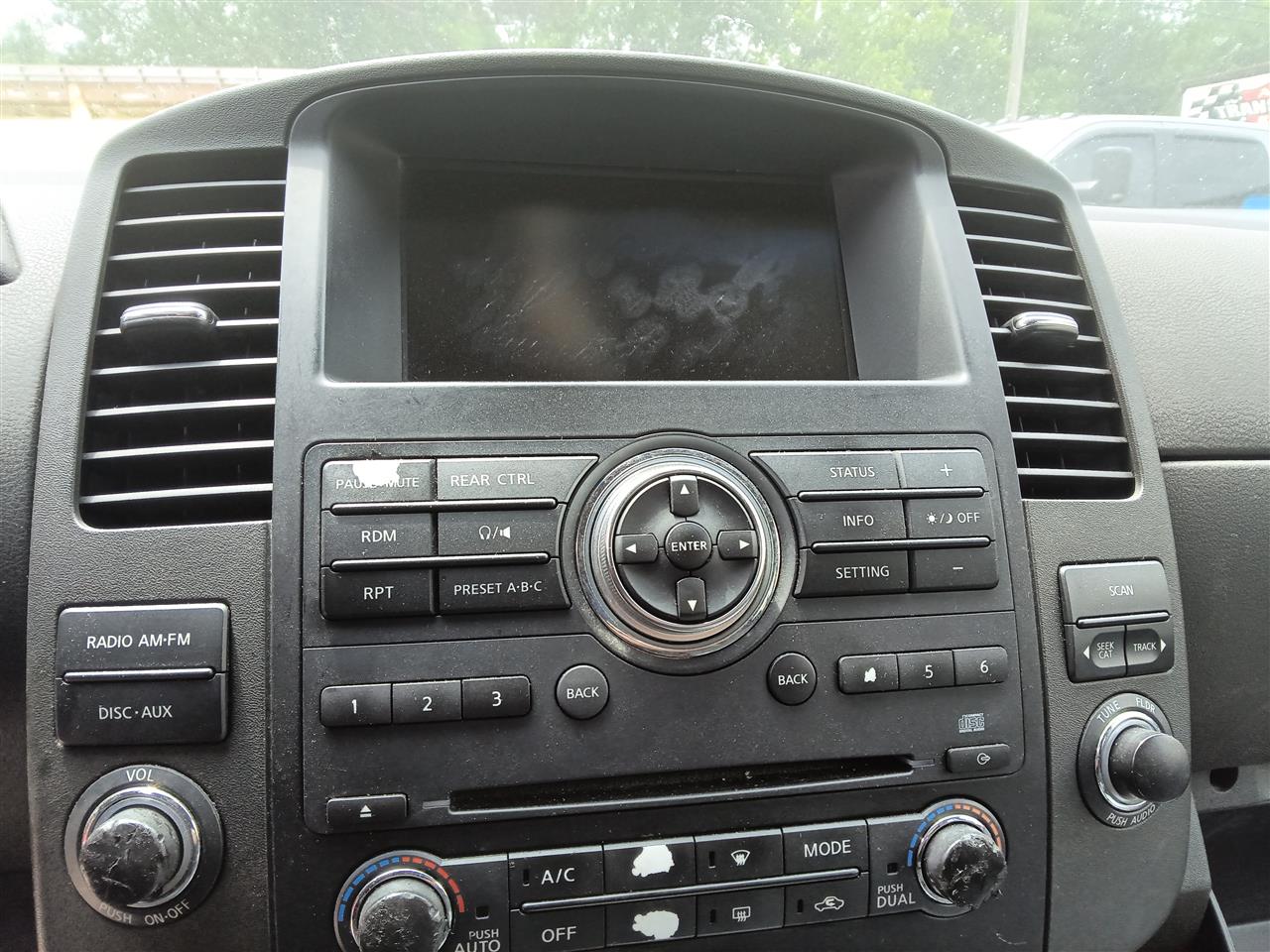 2006 thru 2012 Nissan Pathfinder, Nissan Armada Radio Stereo Audio Head Unit control and display screen