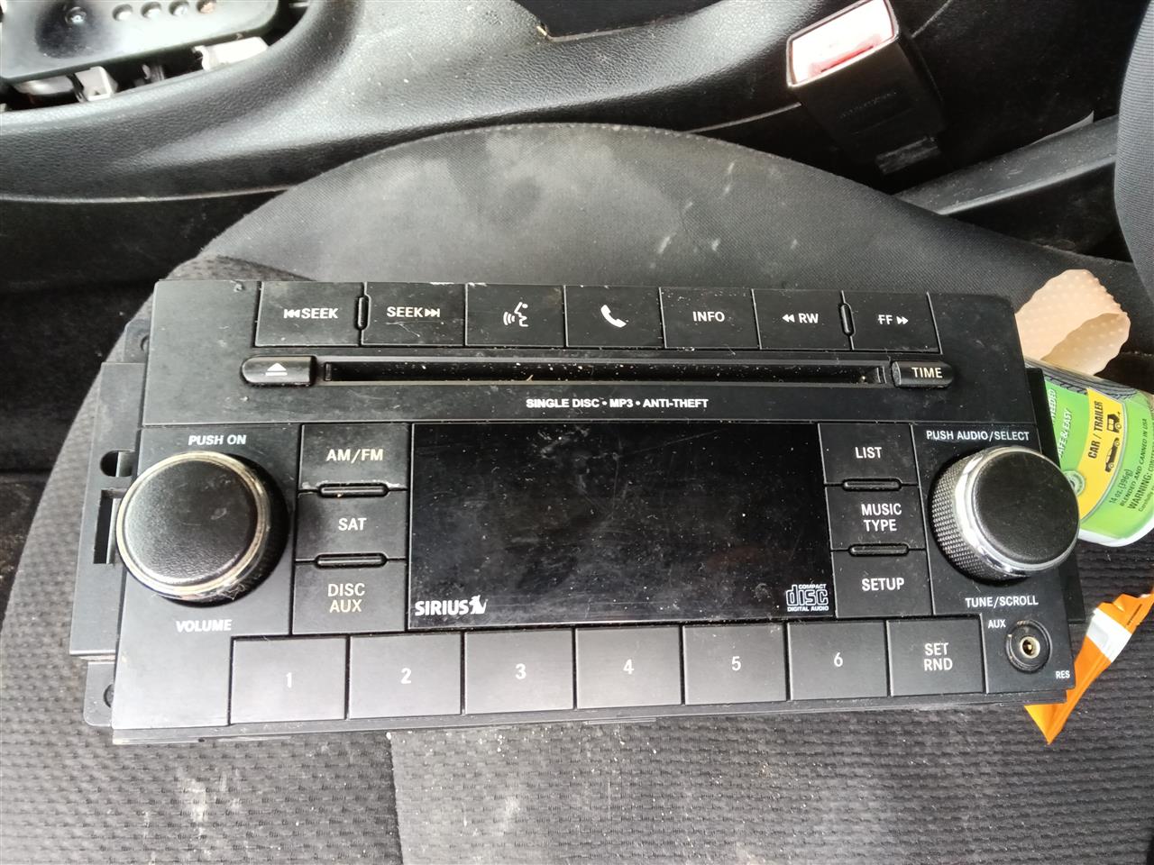 2012 thru 2017 Jeep Compass, Jeep Patriot, Chrysler 200, Dodge Challenger and 1 more Radio Stereo Audio Head Unit face plate