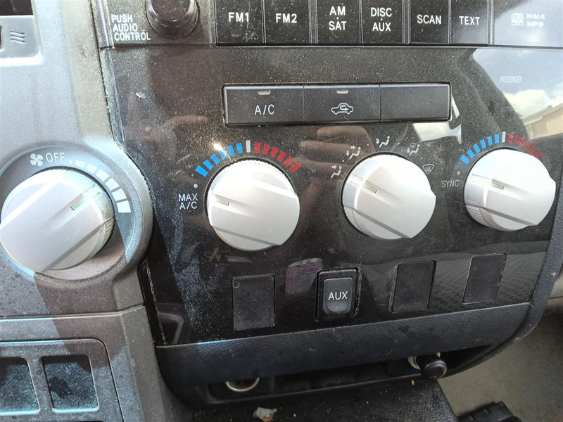 2010 2011 2012 Toyota Tundra AC Heater Temperature Climate Control Unit without Crew Cab exc Limited power mirror