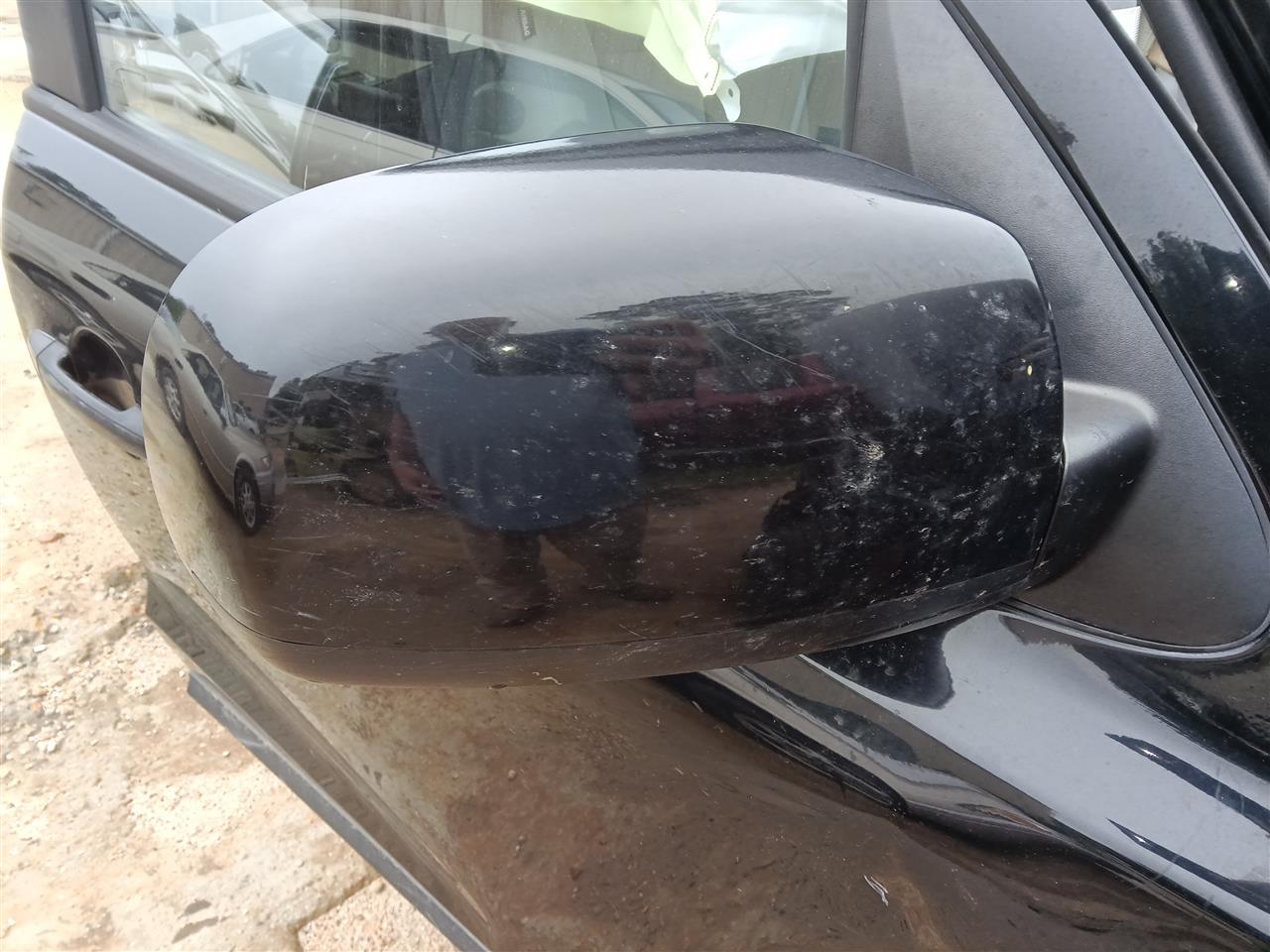 2007 thru 2012 Hyundai Santa FE Right Passenger Side View Door Mirror Power heated R opt 8762C4