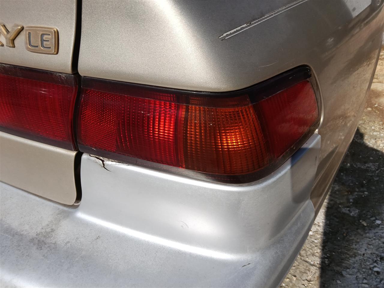 1997 1998 1999 Toyota Camry Passenger Side Right Tail Light Lamp Assembly quarter panel mounted