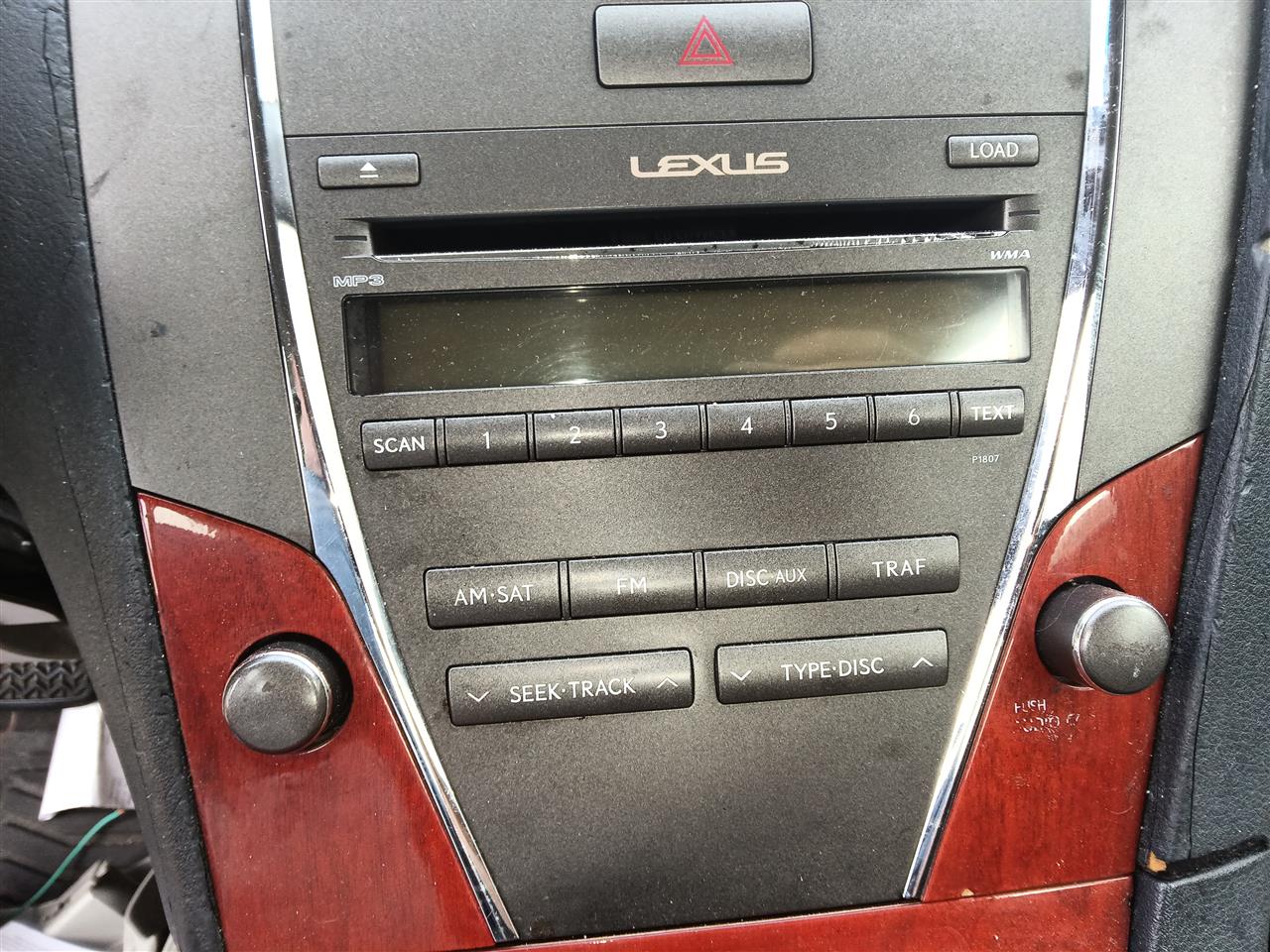 2007 2008 2009 Lexus ES350 Radio Stereo Audio Head Unit receiver ID P1807 on face