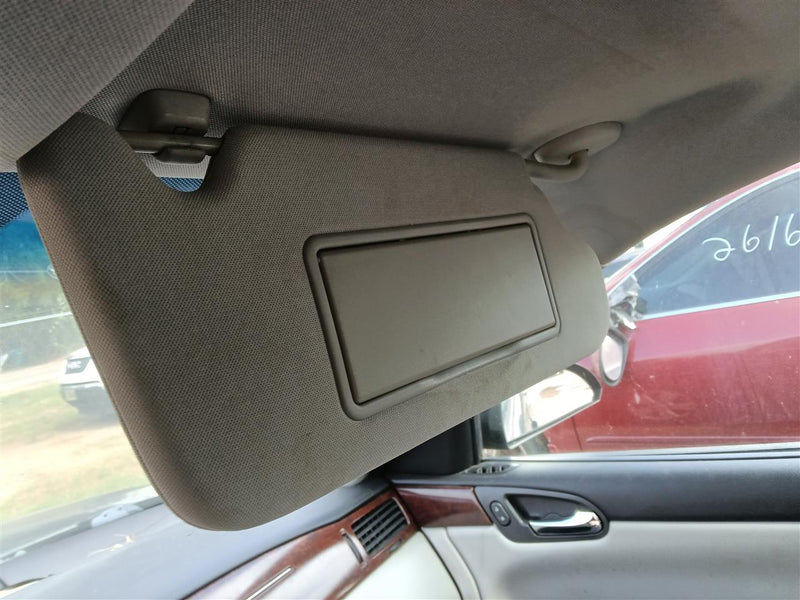 2006 thru 2016 Chevrolet Impala, Chevrolet Monte Carlo Passenger Side Right Sun Visor with illumination side lamps beside