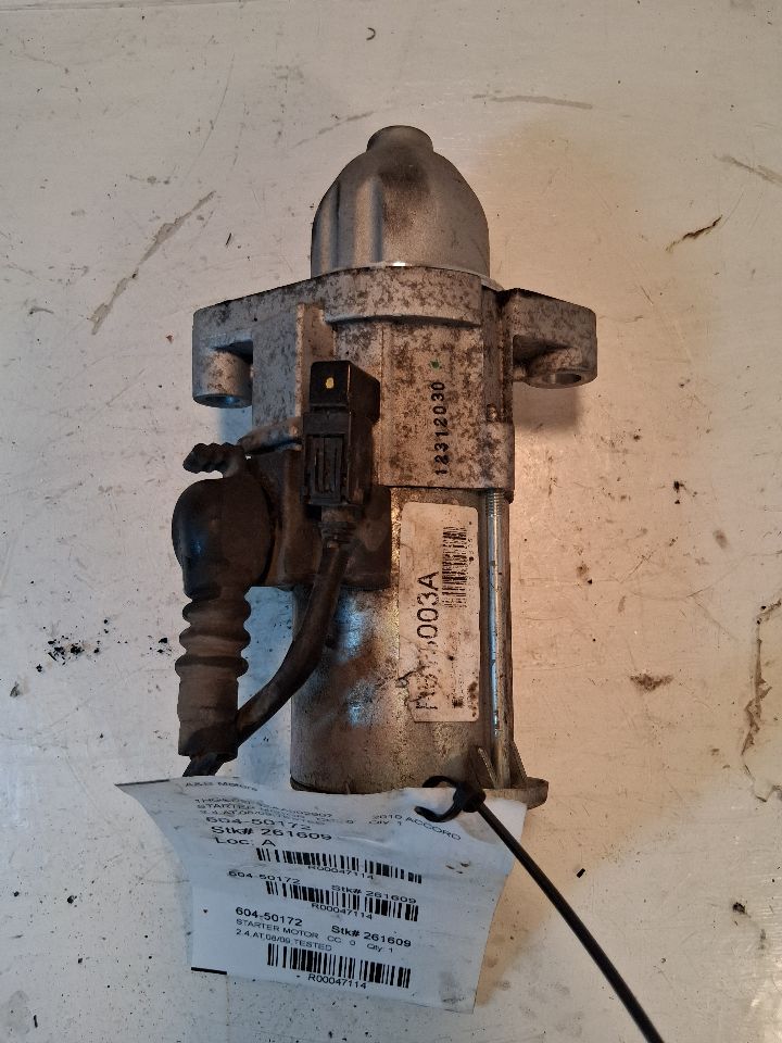 2008 thru 2014 Acura TSX, Honda Accord, Honda Element, Honda CR V Engine Starter Motor 2.4L
