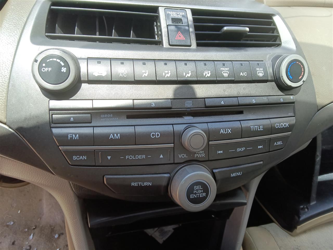 2008 2009 2010 Honda Accord AC Heater Temperature Climate Control Unit Sdn without navigation US market LX AT