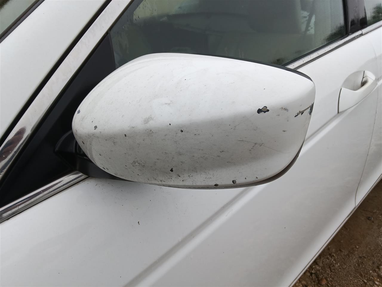 2008 thru 2012 Honda Accord Left Driver Side View Door Mirror Power Sdn non heated L