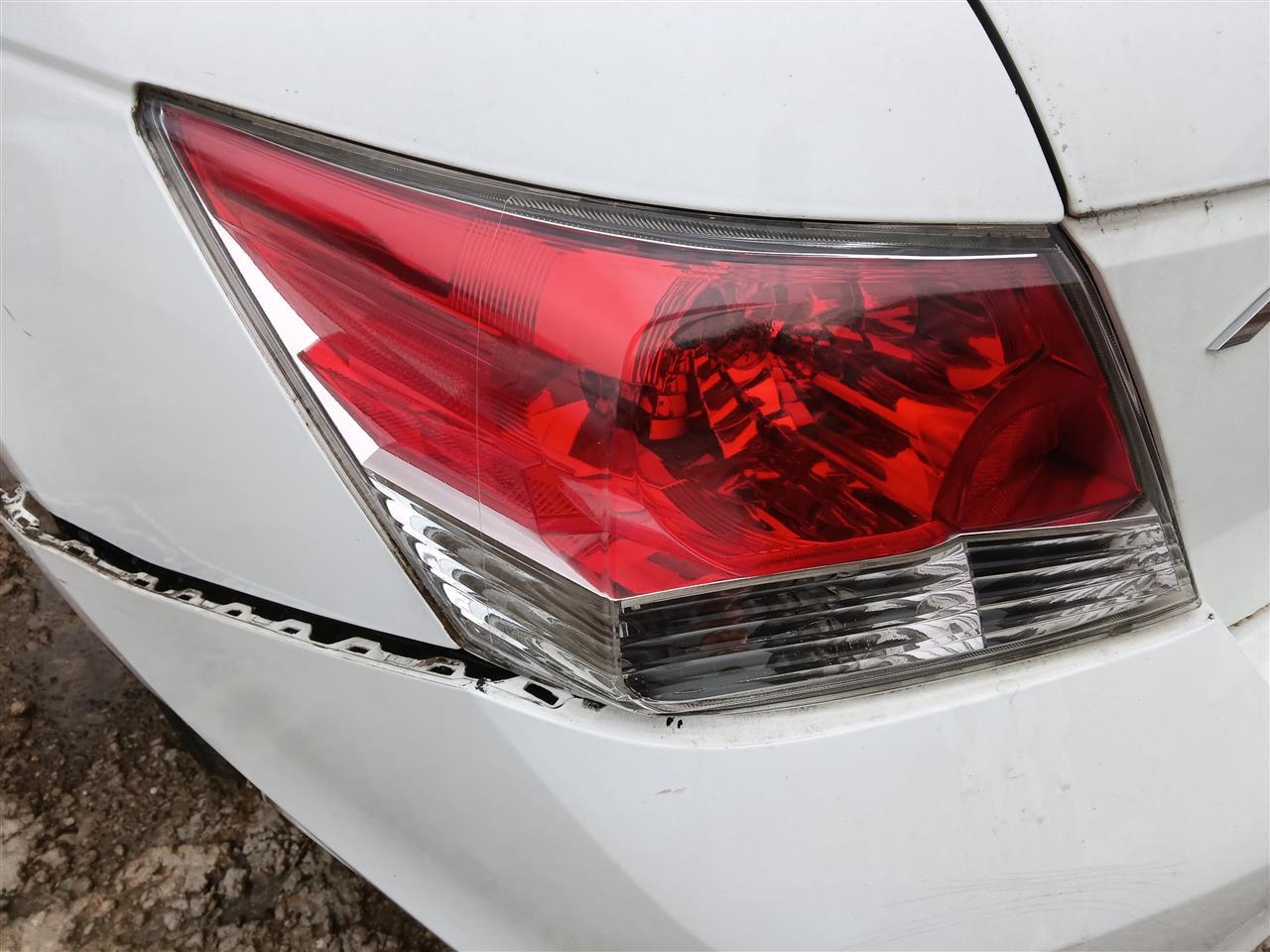 2008 thru 2012 Honda Accord Driver Side Left Tail Light Lamp Assembly Sdn L