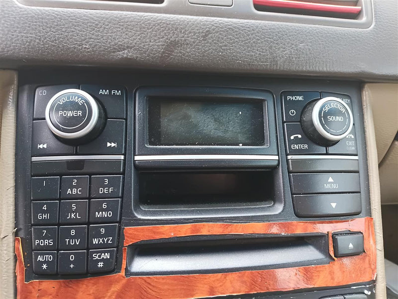 2007 thru 2012 Volvo XC90 Radio Stereo Audio Head Unit control panel and display ICM with car phone