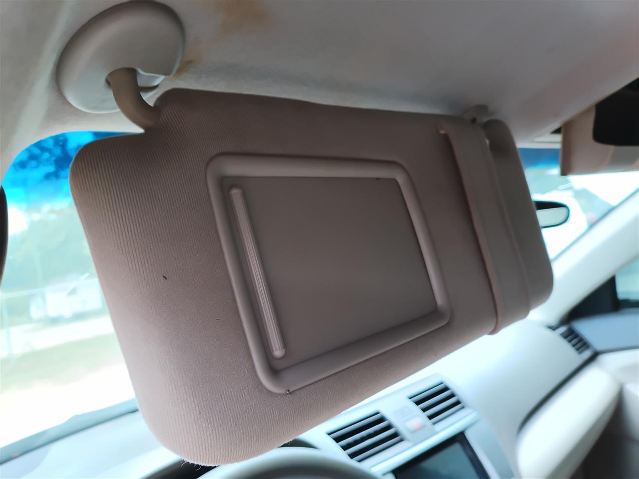 2007 thru 2011 Toyota Camry Driver Side Left Sun Visor without illumination L