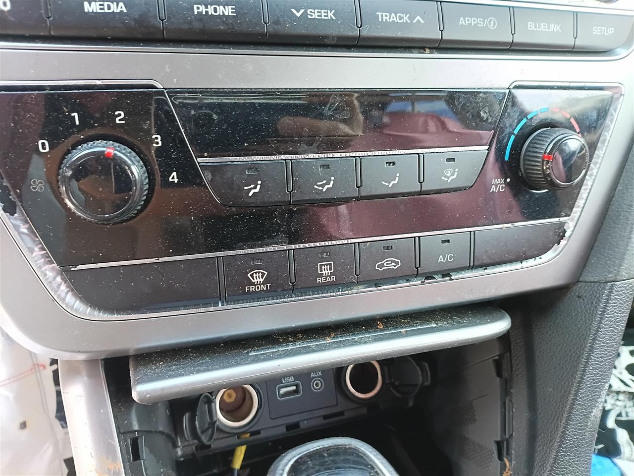 2015 2016 2017 Hyundai Sonata AC Heater Temperature Climate Control Unit with navigation manual
