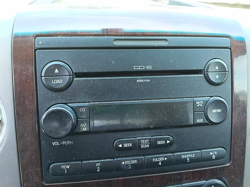 2007 Ford F150, Lincoln LT Radio Stereo Audio Head Unit receiver AM FM6 CD MP3 without navigation system
