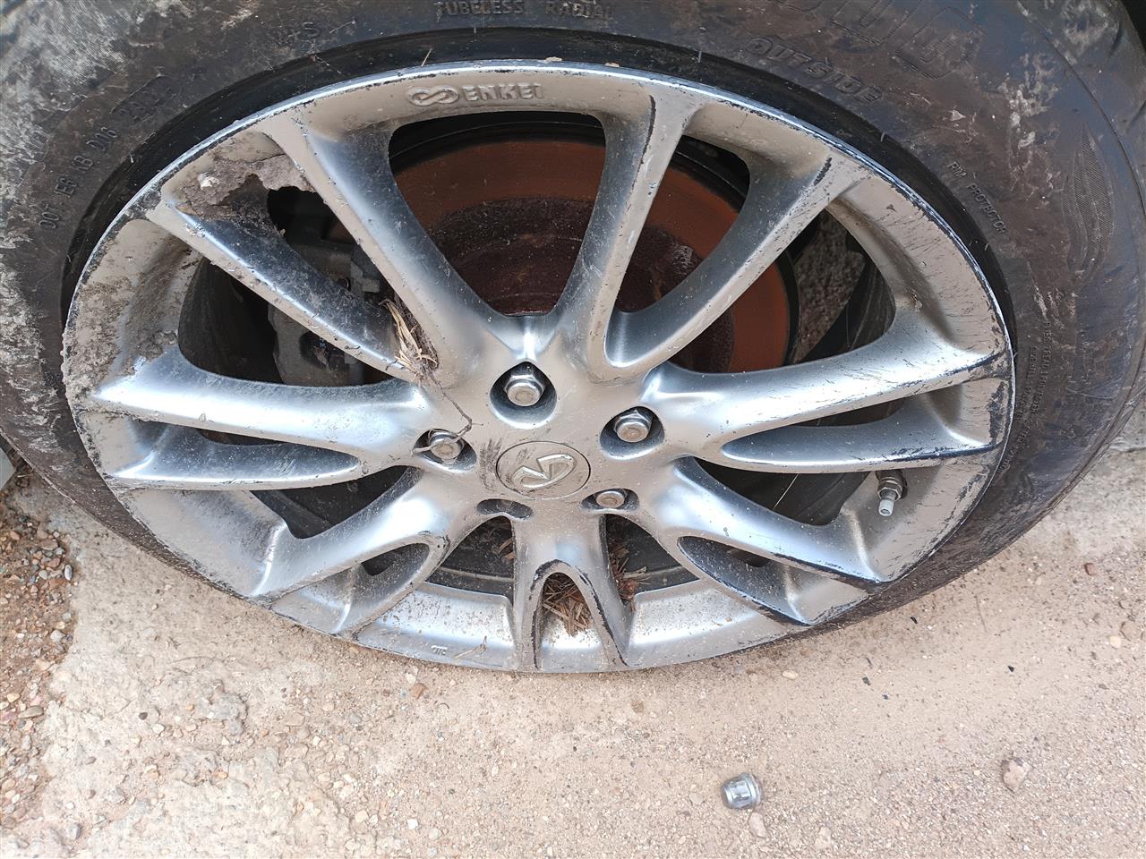2007 thru 2013 Infiniti G37, Infiniti G35, Infiniti G25 Wheel Rim 18x7 1 2 alloy front