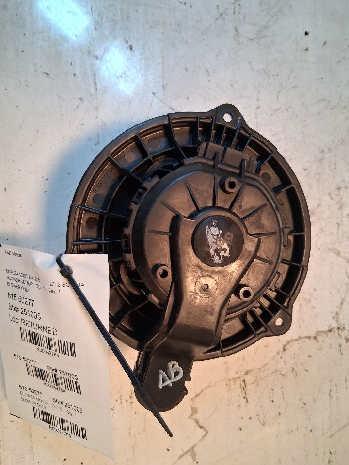 2011 thru 2017 Hyundai Azera, KIA Optima, Hyundai Sonata, KIA Cadenza Blower Motor