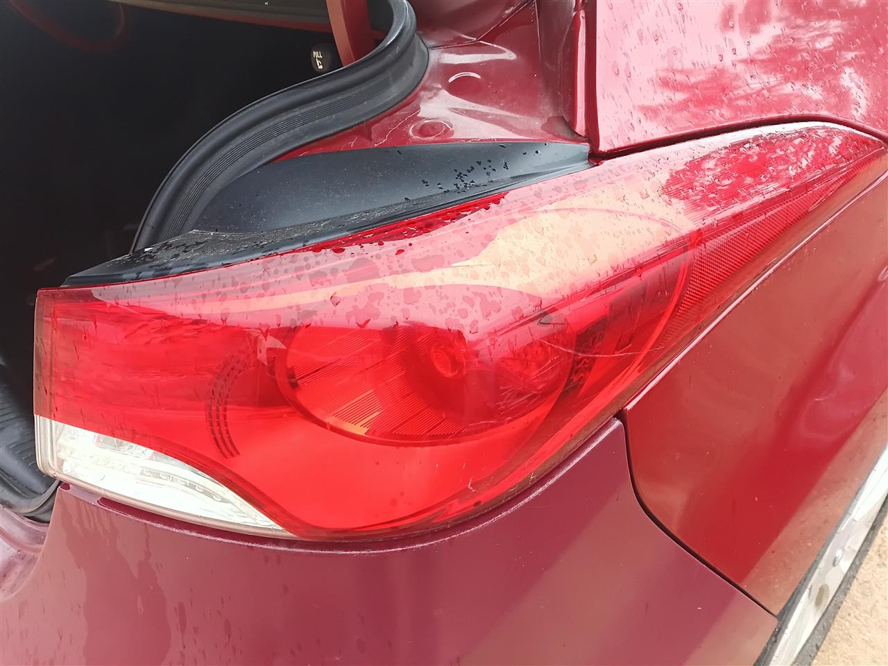 2011 2012 2013 Hyundai Elantra Passenger Side Right Tail Light Lamp Assembly Sdn quarter panel mounted US built R