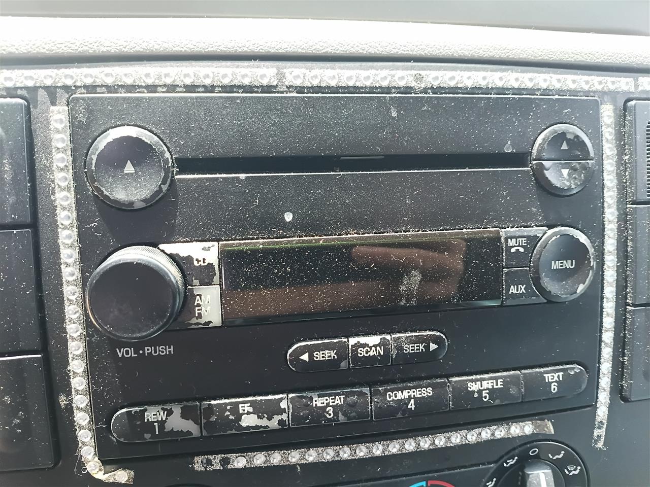 2004 2005 Ford Freestar, Mercury Monterey Radio Stereo Audio Head Unit AM FM CD single disc ID 3F2T18C869 AJ