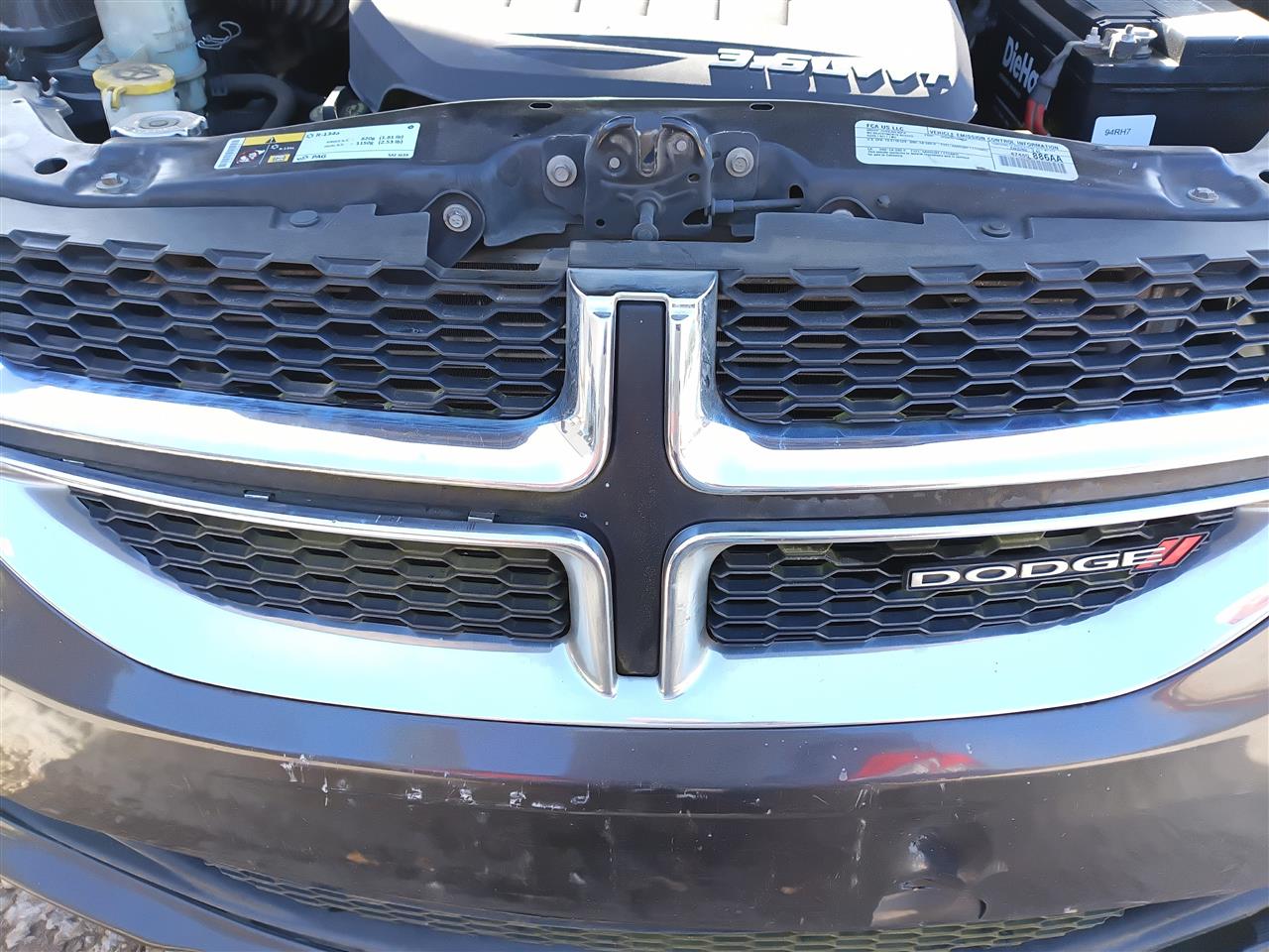 2011 thru 2020 Dodge Caravan Grille upper