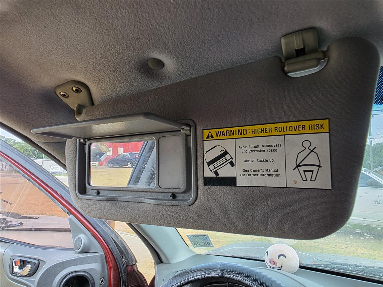2001 2002 2003 2004 Hyundai Santa FE Driver Side Left Sun Visor without illumination L