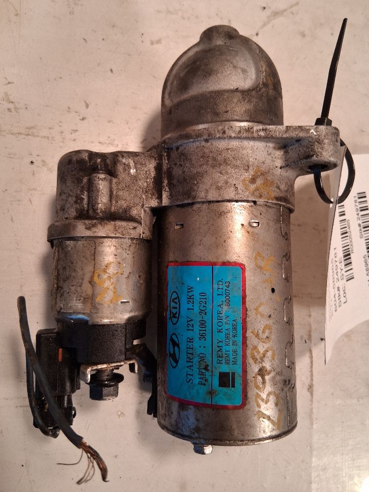 2015 thru 2020 Hyundai Sonata, KIA Optima, KIA Sorento, Hyundai Santa FE Engine Starter Motor