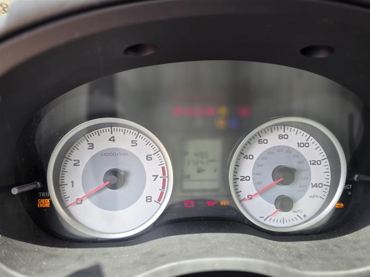 2013 Subaru Impreza Speedometer Instrument Gauge Cluster 2.0L MPH MT without automatic headlamps