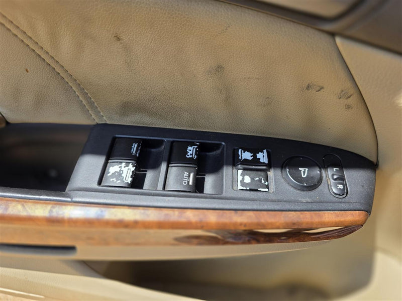 2008 thru 2012 Honda Accord Driver Side Left Front Door Window Master Switch Driver s Sdn lock and EX L leather 3.5L