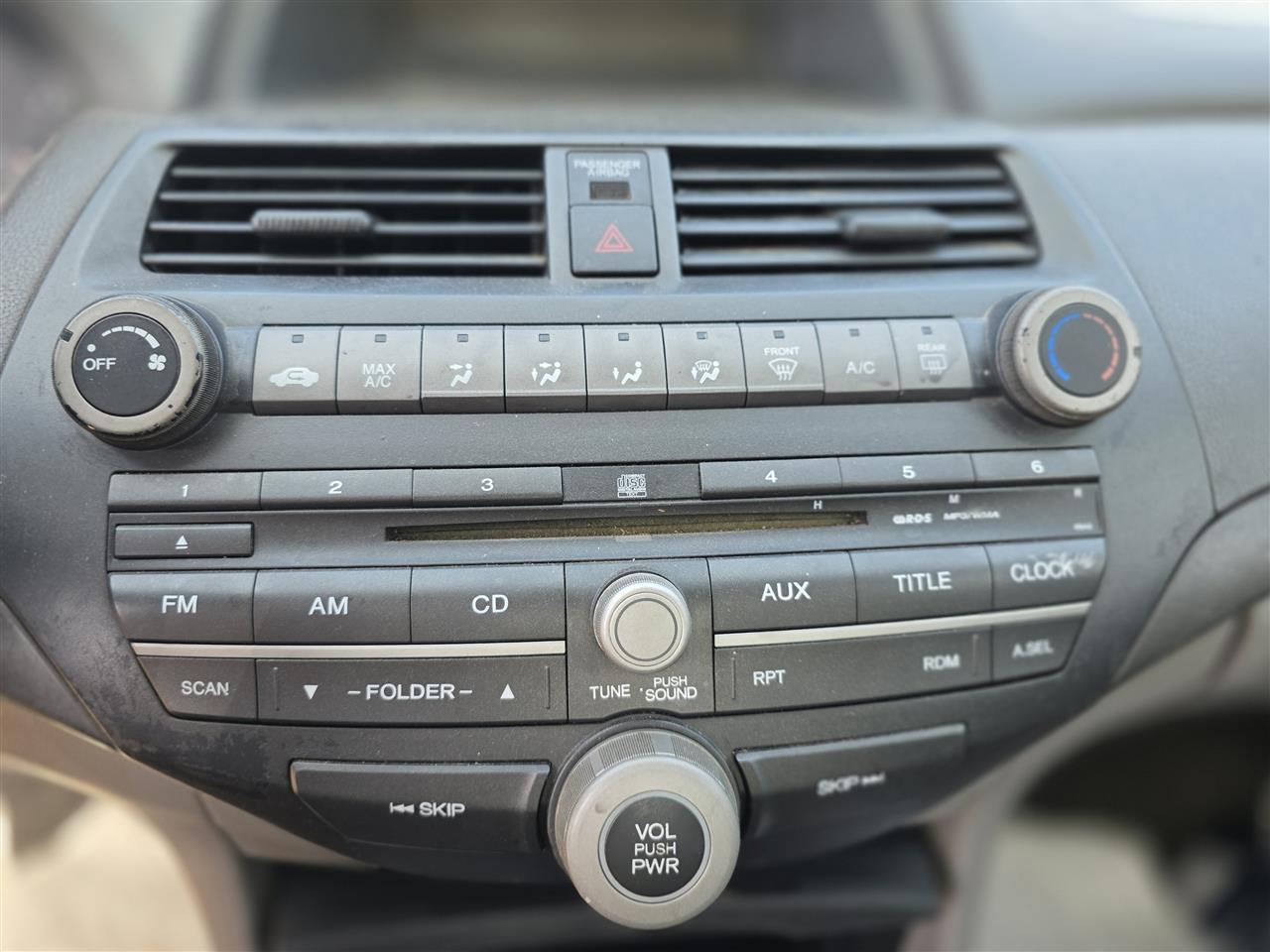 2010 2011 2012 Honda Accord Radio Stereo Audio Head Unit assembly Sdn 2.4L EX
