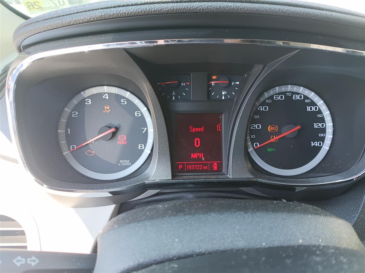 2012 GMC Terrain Speedometer Instrument Gauge Cluster US market ID 20907583