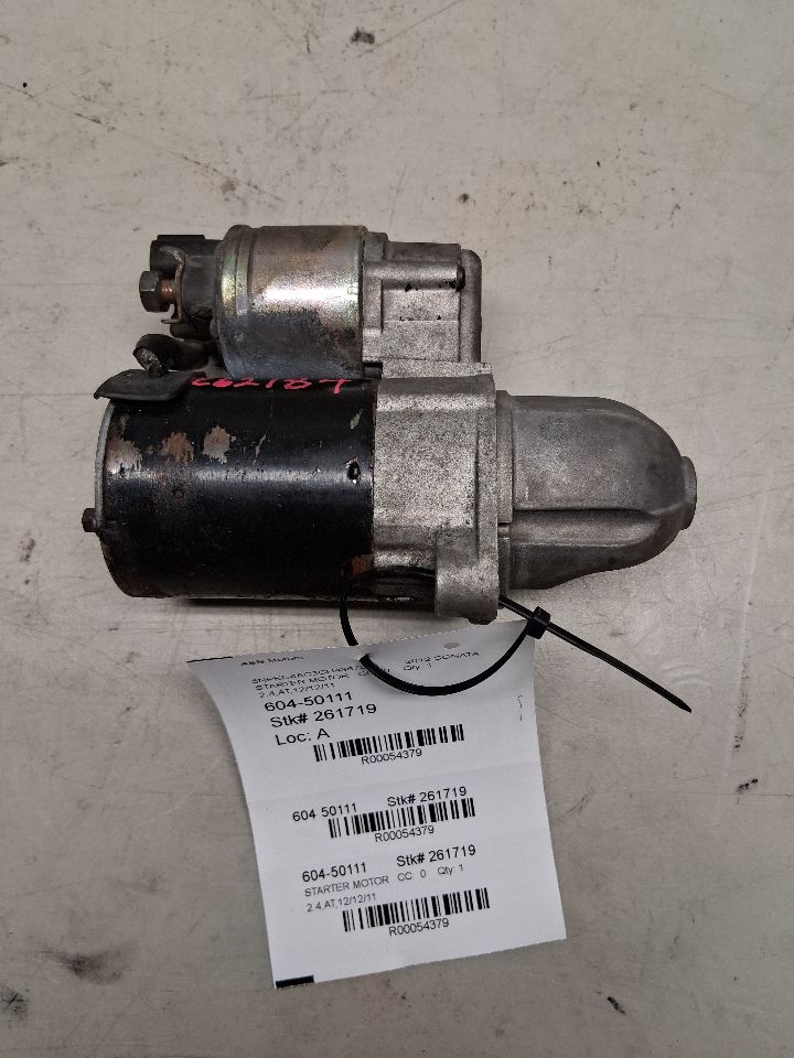 Used OEM Engine Starter Motor from 2012 Hyundai Sonata