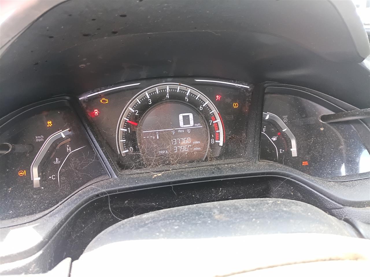 2016 2017 2018 Honda Civic Speedometer Instrument Gauge Cluster US market conventional ignition
