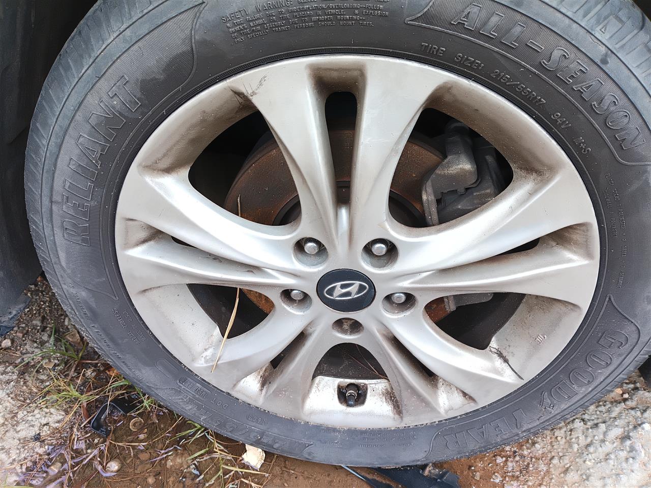 2011 2012 2013 Hyundai Sonata Wheel Rim 17x6 1 2 alloy 10 spoke
