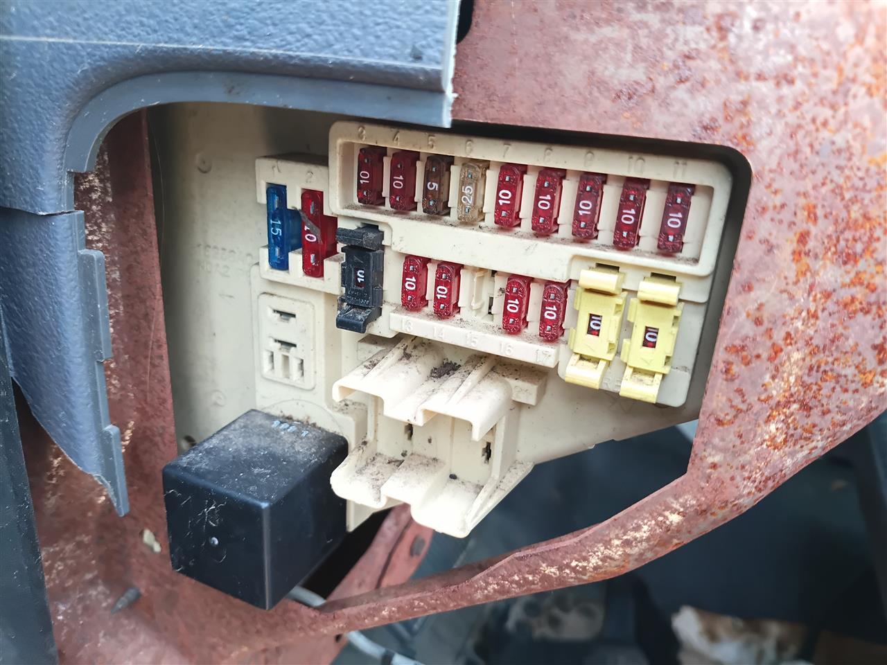 Used OEM Cabin Interior Fuse Box Relay Panel from 1998 Dodge 1500