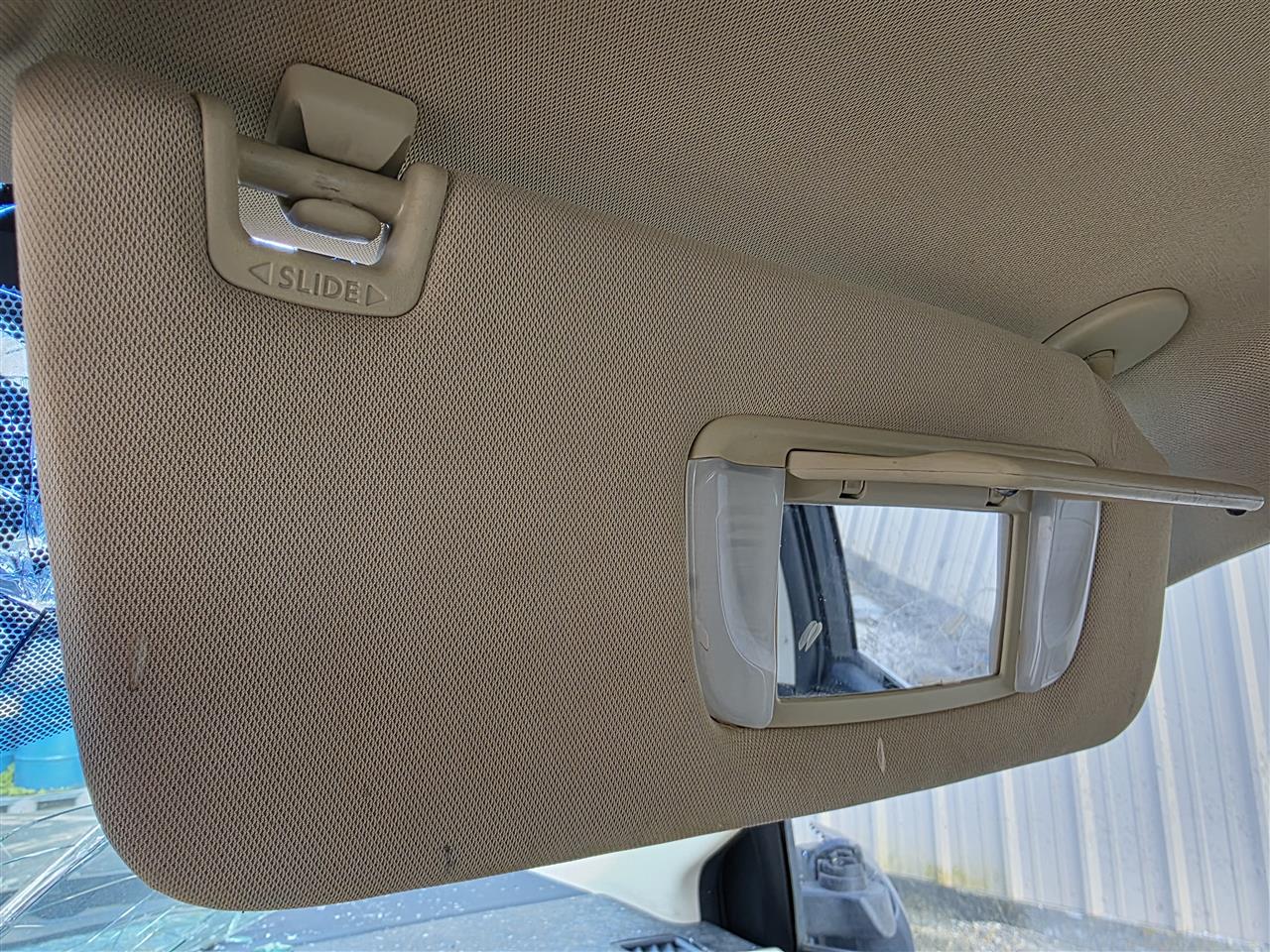 Used OEM Passenger Side Right Sun Visor from 2015 Toyota Avalon
