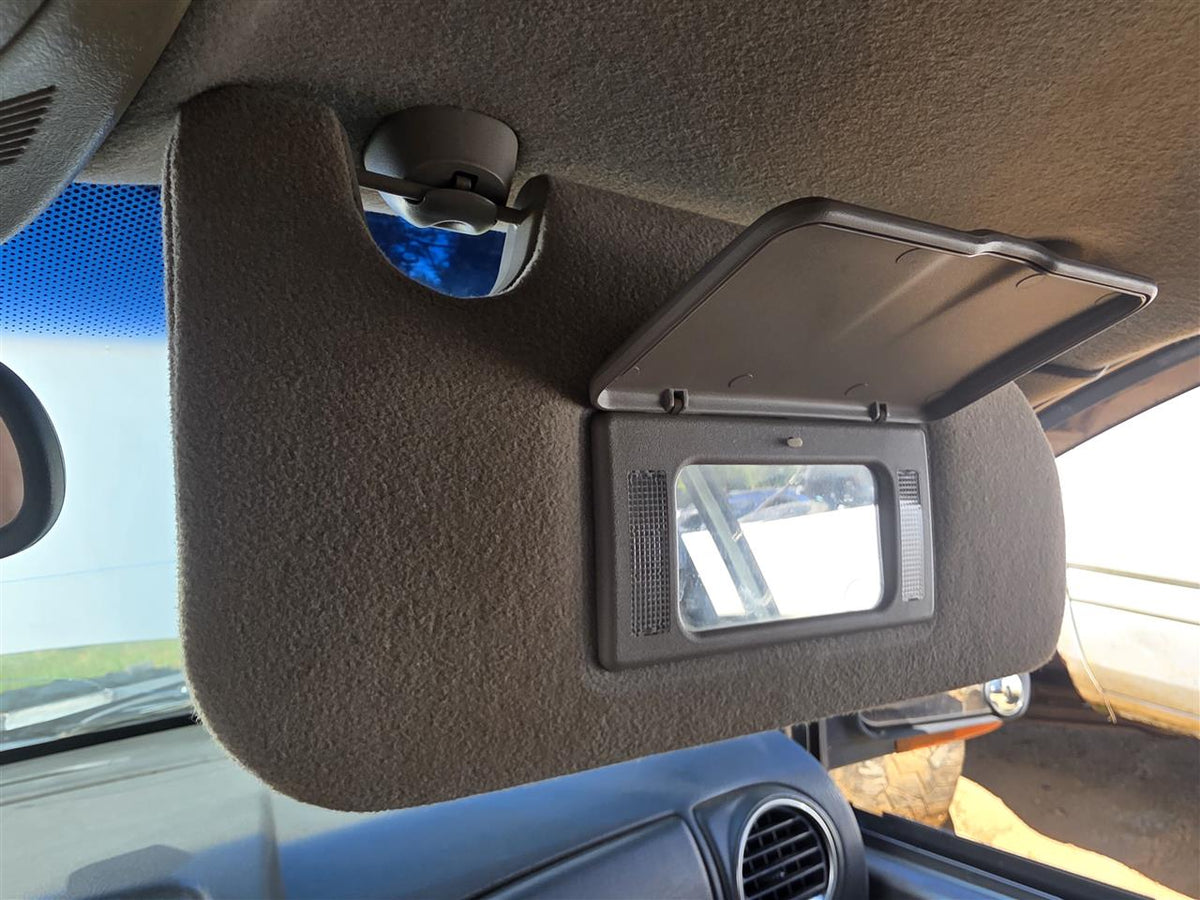 Used OEM Passenger Side Right Sun Visor from 2004 GMC Envoy XUV