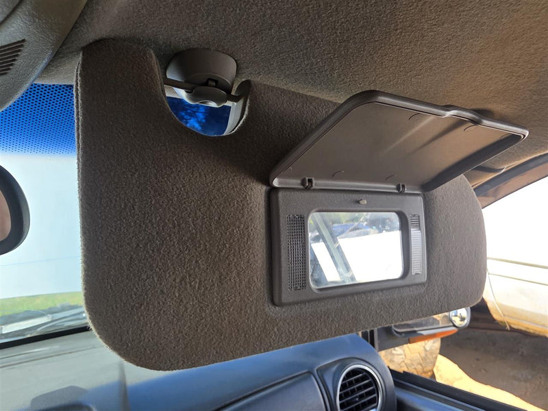 Used OEM Passenger Side Right Sun Visor from 2004 GMC Envoy XUV