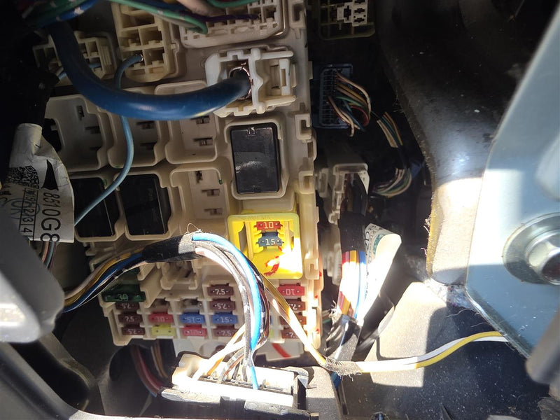 Used OEM Cabin Interior Fuse Box Relay Panel from 2015 Mitsubishi Mirage