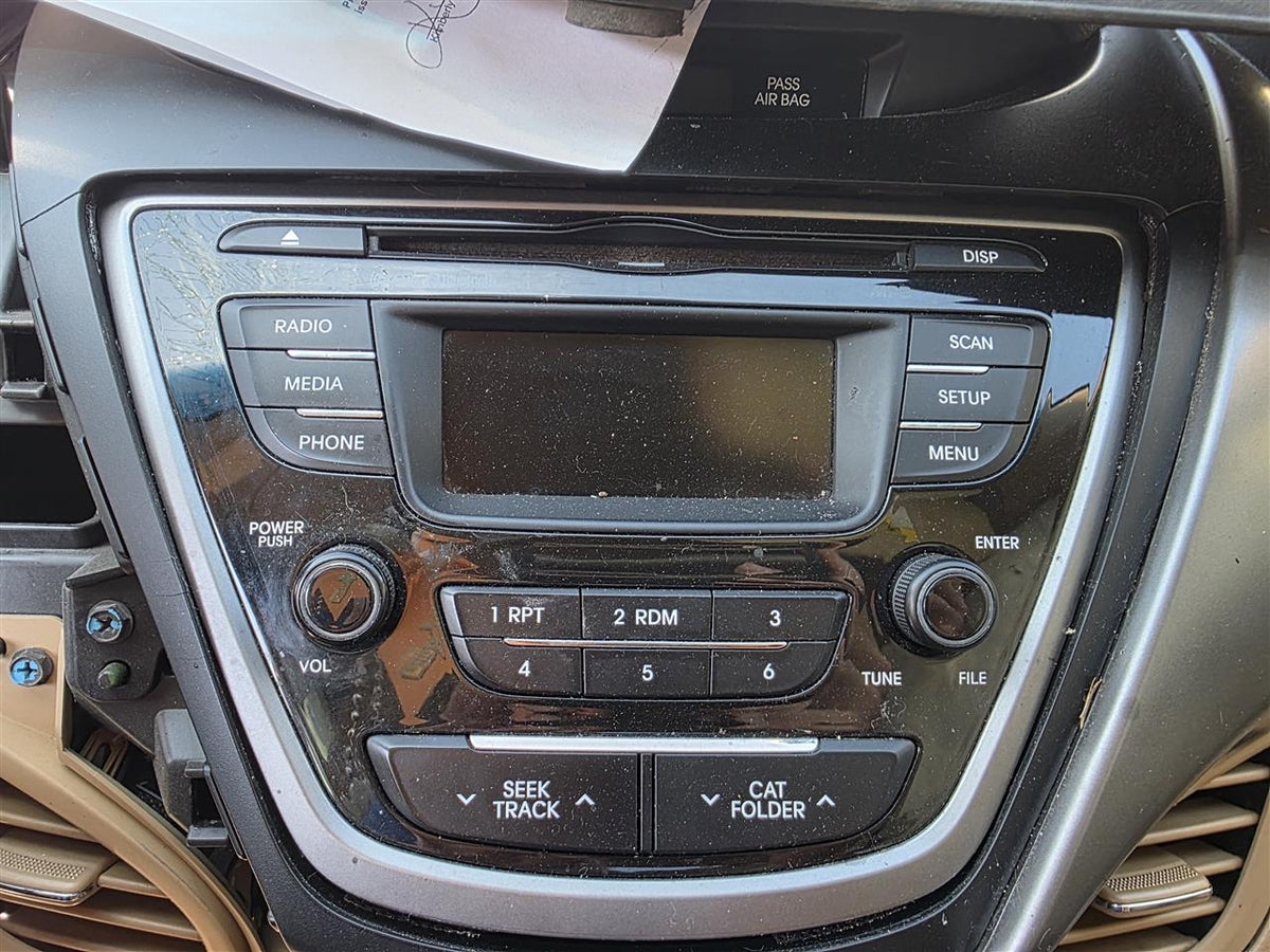 Used OEM Radio Stereo Audio Head Unit from 2013 Hyundai Elantra