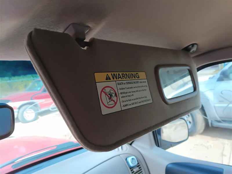 Used OEM Passenger Side Right Sun Visor from 2000 Ford Ranger