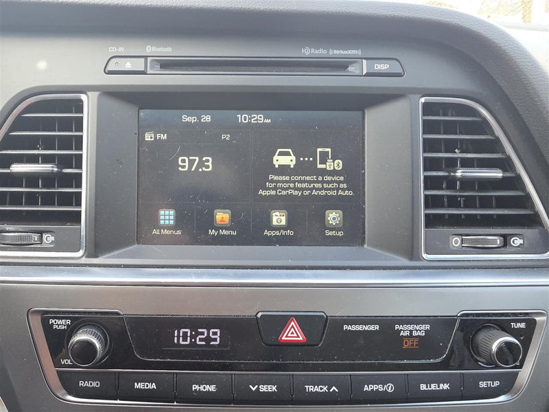 Used OEM Radio Stereo Audio Head Unit from 2017 Hyundai Sonata