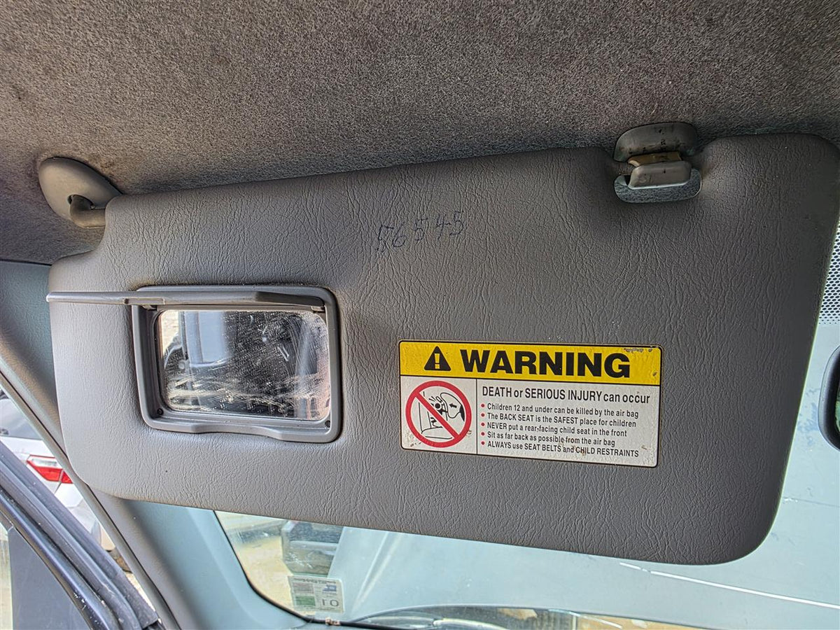 Used OEM Driver Side Left Sun Visor from 2004 Honda CR-V