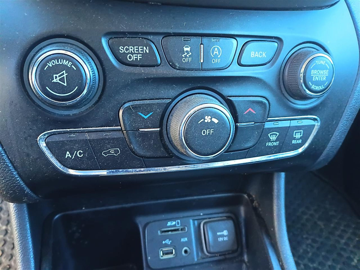 Used OEM AC Heater Temperature Climate Control Unit from 2016 Jeep Cherokee
