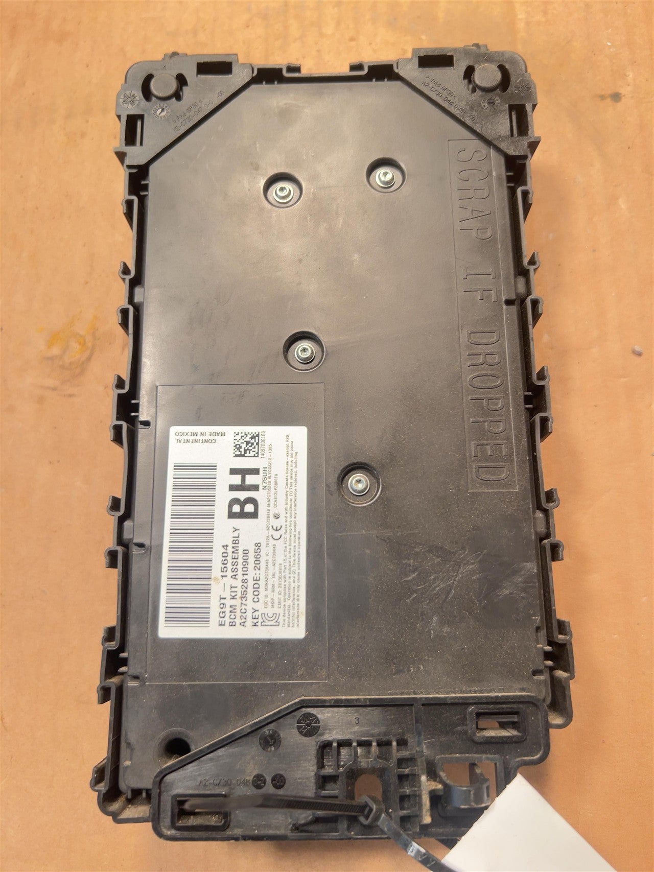 2013 2014 2015 Ford Fusion Chassis Cont MOD 2.0L Multifunction LH dash ID DG9T15604 CB thru CN