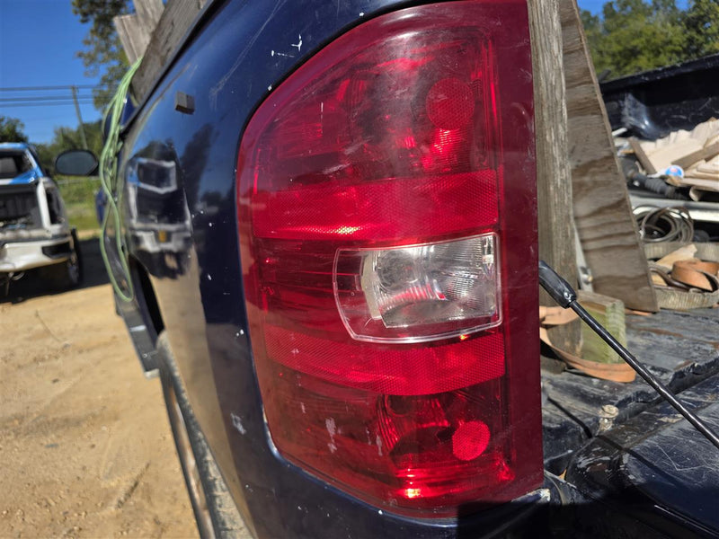 Used OEM Driver Side Left Tail Light Lamp Assembly from 2007 Chevrolet Silverado 1500