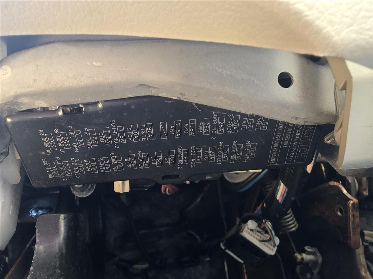 Used OEM Cabin Interior Fuse Box Relay Panel from 2007 Toyota