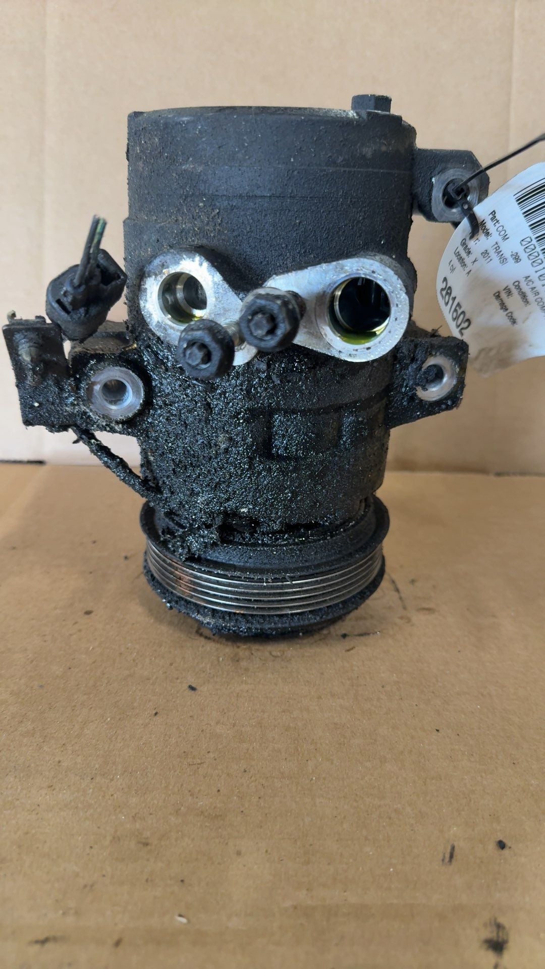 2008 thru 2013 Ford Focus, Ford Transit Connect AC Air Conditioning Compressor 4 Cylinder gasoline