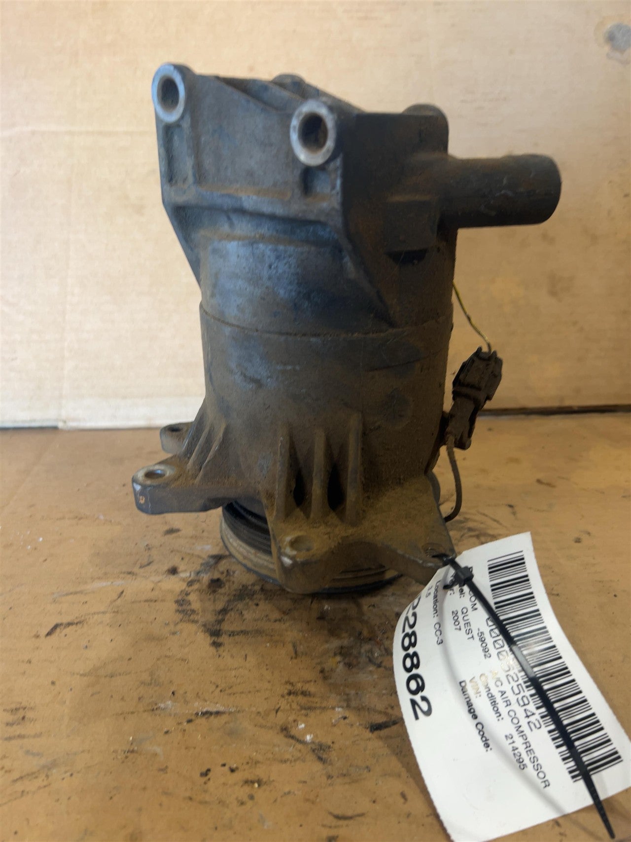 2005 thru 2009 Nissan Quest AC Air Conditioning Compressor