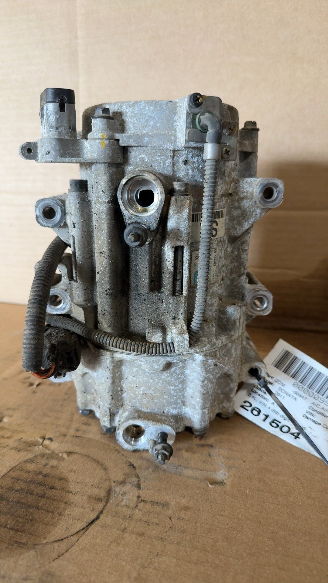2011 2012 Hyundai Sonata, KIA Optima AC Air Conditioning Compressor 2.4L VIN 4 hybrid