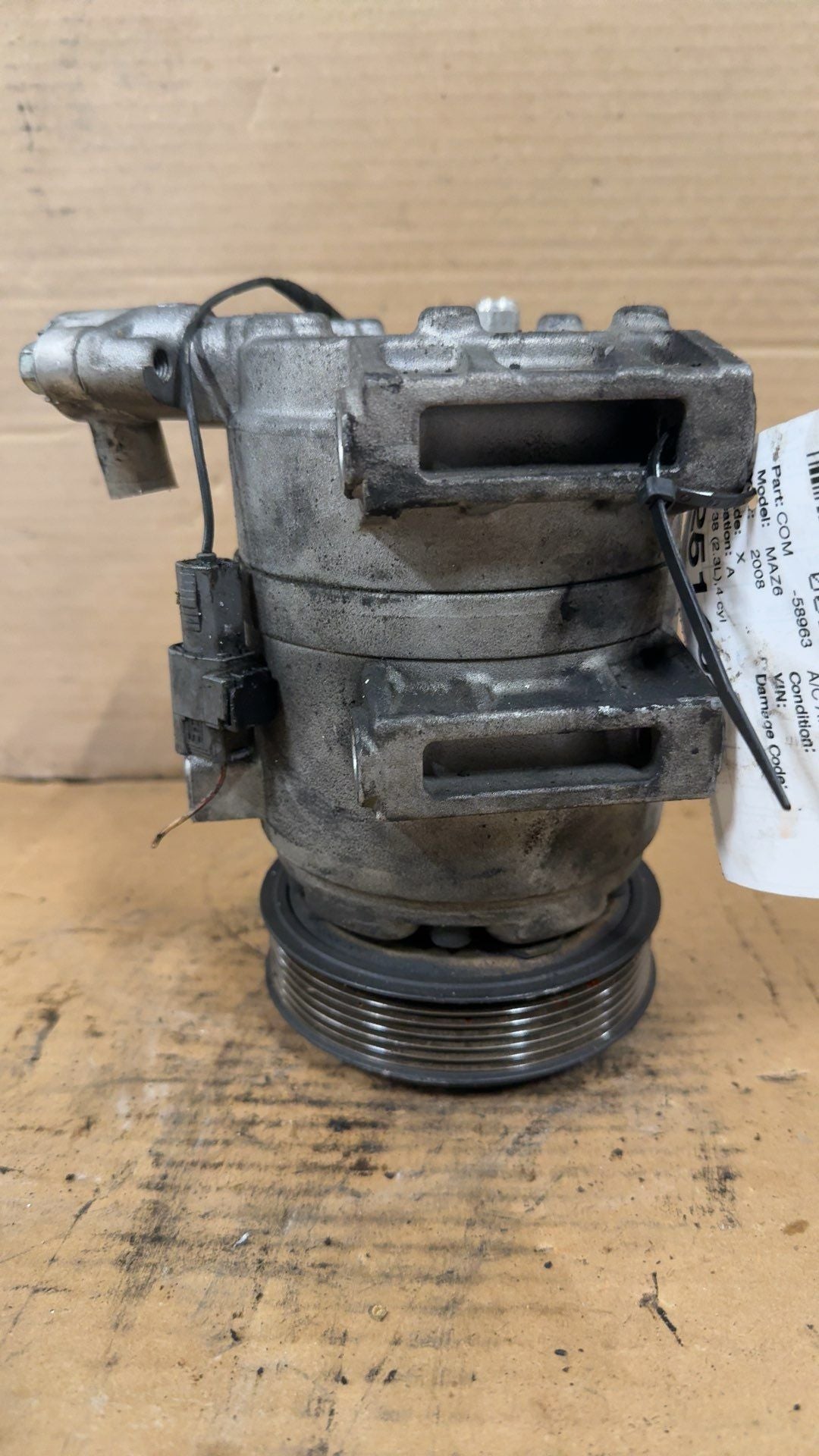 2003 thru 2008 Mazda 6 AC Air Conditioning Compressor 2.3L 4 Cylinder